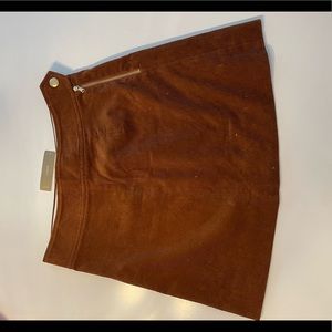 Brown corduroy skirt